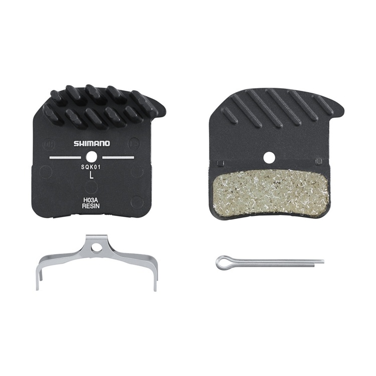 SHIMANO H03A Disc Brake Pads Resin Pair W/Fin