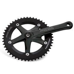 MICHE Primato Advanced Cranks w/o BB 165mm 48T, Black