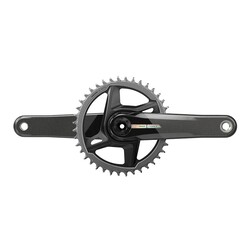 SRAM Force D2 1x, Crankset, Speed: 12, Spindle: 28.99mm, BCD: Direct Mount, 40, DUB, 170mm, Black, Road Disc