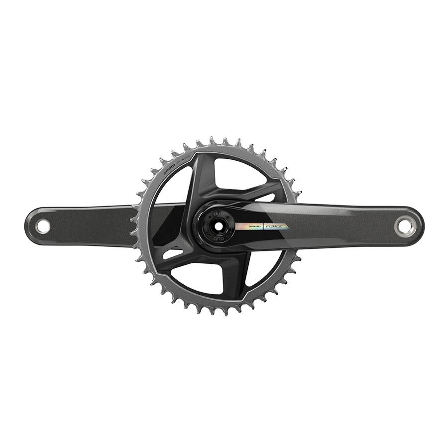 SRAM Force D2 1x, Crankset, Speed: 12, Spindle: 28.99mm, BCD: Direct Mount, 40, DUB, 170mm, Black, Road Disc