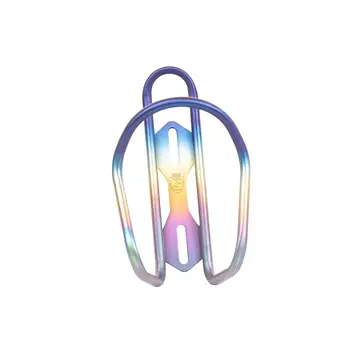 SILCA Sicuro Titanium Bottle Cage - Rainbow