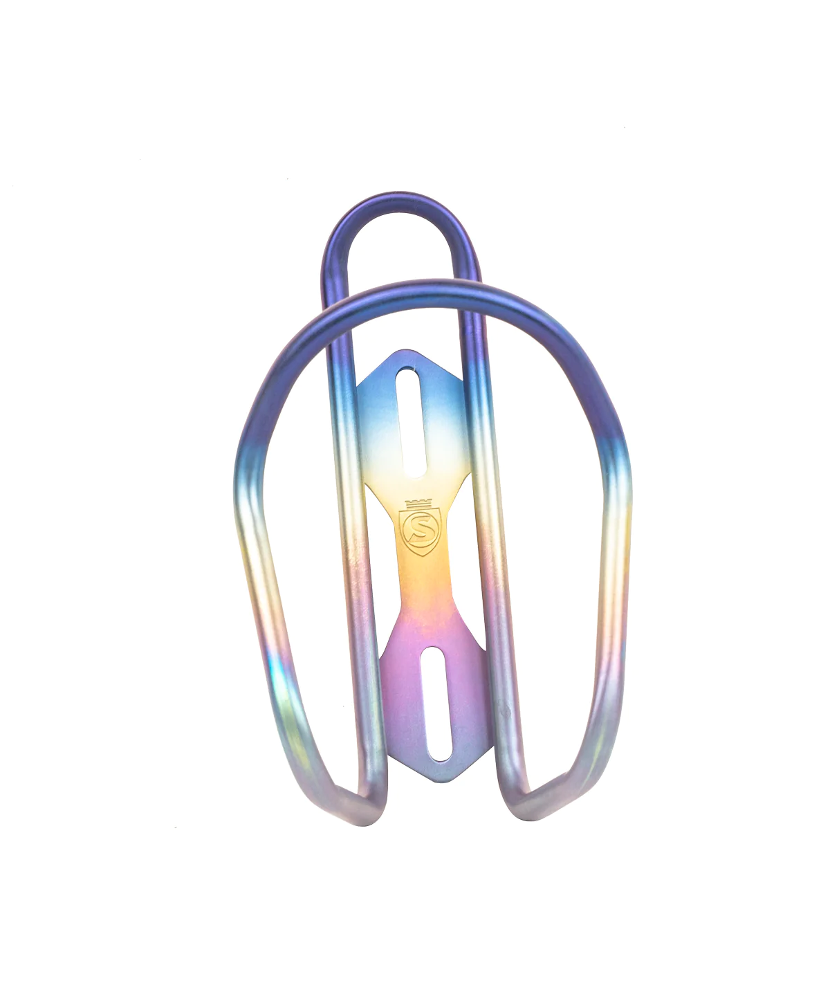 SILCA Sicuro Titanium Bottle Cage - Rainbow