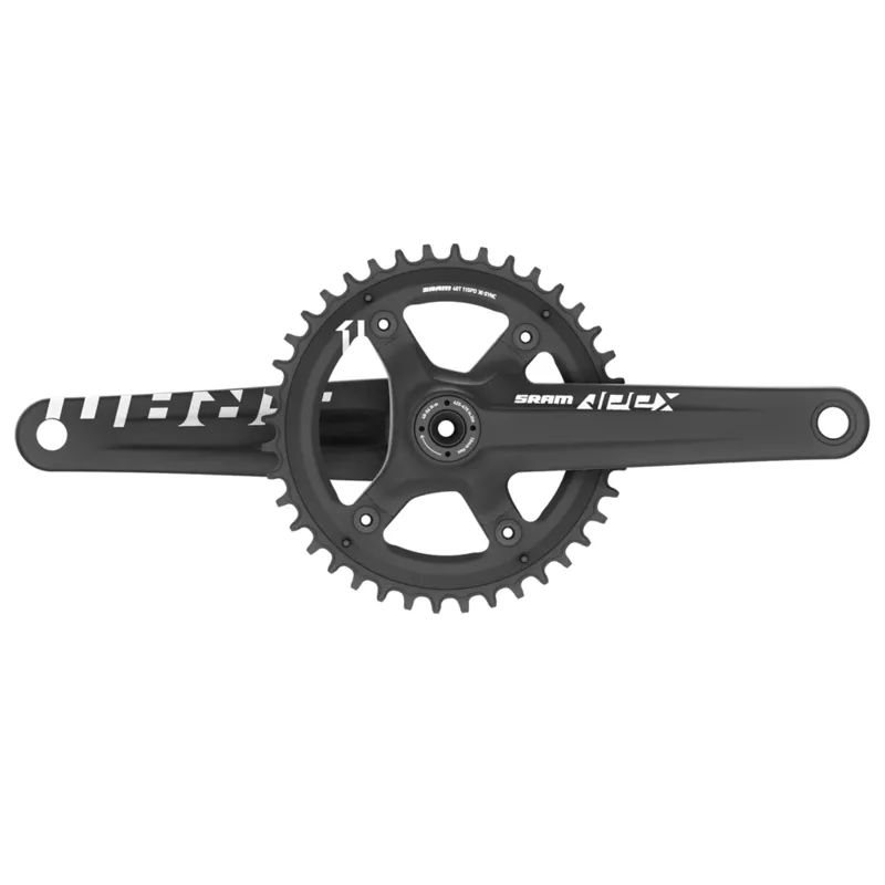SRAM Apex 1, Crankset, 10/11 sp, 175mm, 42T, BCD:110, GXP, 45.5mm, Black