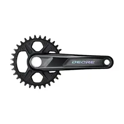 SHIMANO FC-M6100-1, Crankset, Speed: 12, BCD: Direct Mount, 32, Hollowtech II, 170mm, Black, MTB, Set
