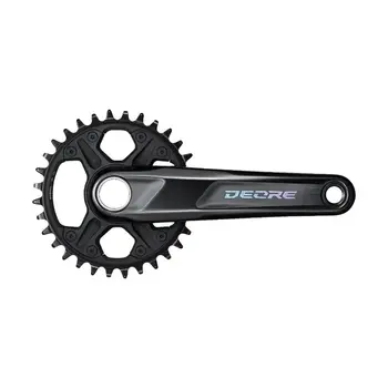 SHIMANO FC-M6100-1, Crankset, Speed: 12, BCD: Direct Mount, 32, Hollowtech II, 170mm, Black, MTB, Set