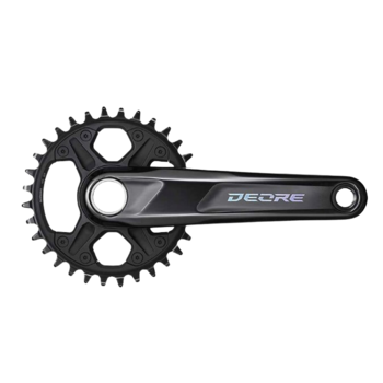 SHIMANO FC-M6130-1, Crankset, Speed: 12, BCD: Direct Mount, 32, Hollowtech II, 170mm, Black, MTB, Set