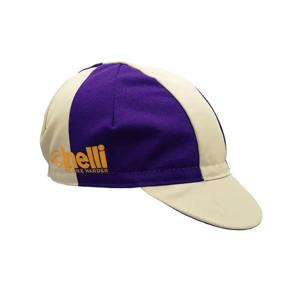 Cinelli Cycling Cap We Bike Harder Purple