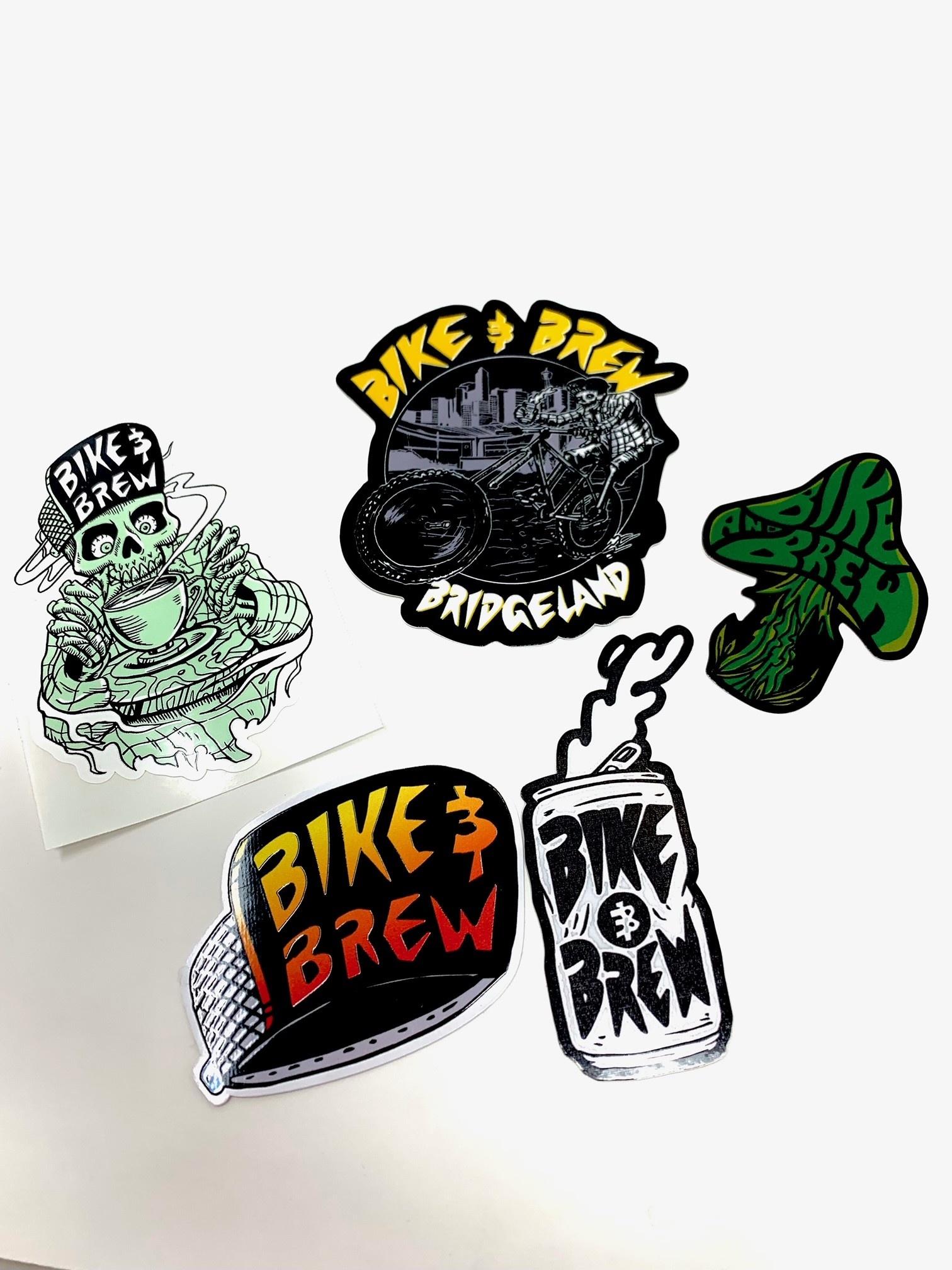 BIKE AND BREW Sticker Pack - Radness Part 1