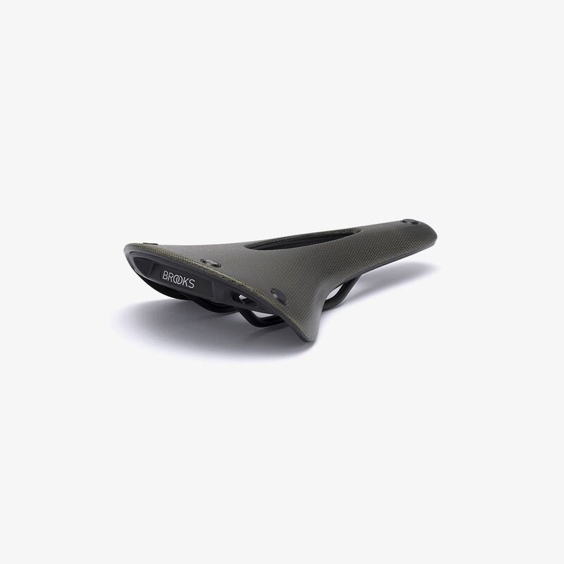 Brooks C17 Carved Saddle - Mud Green - Bike and Brew