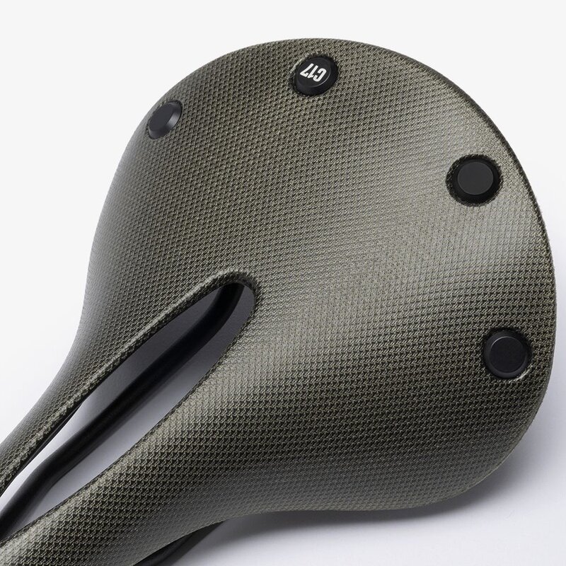 Brooks C17 Carved Saddle - Mud Green - Bike and Brew