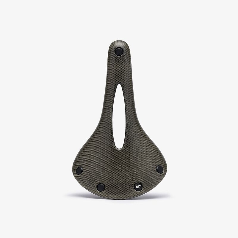 Brooks C17 Carved Saddle - Mud Green - Bike and Brew