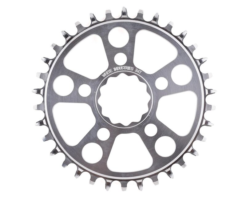 White Industries Chainring 34T Boost Polished silver - Bike and Brew