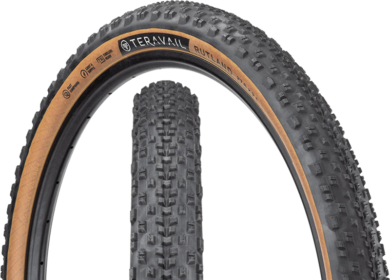 TERAVAIL RUTLAND 27.5×2.1 （2本セット） Teravail Rutland Tire - 27.5 x 2.1 Tubeless Folding Tan