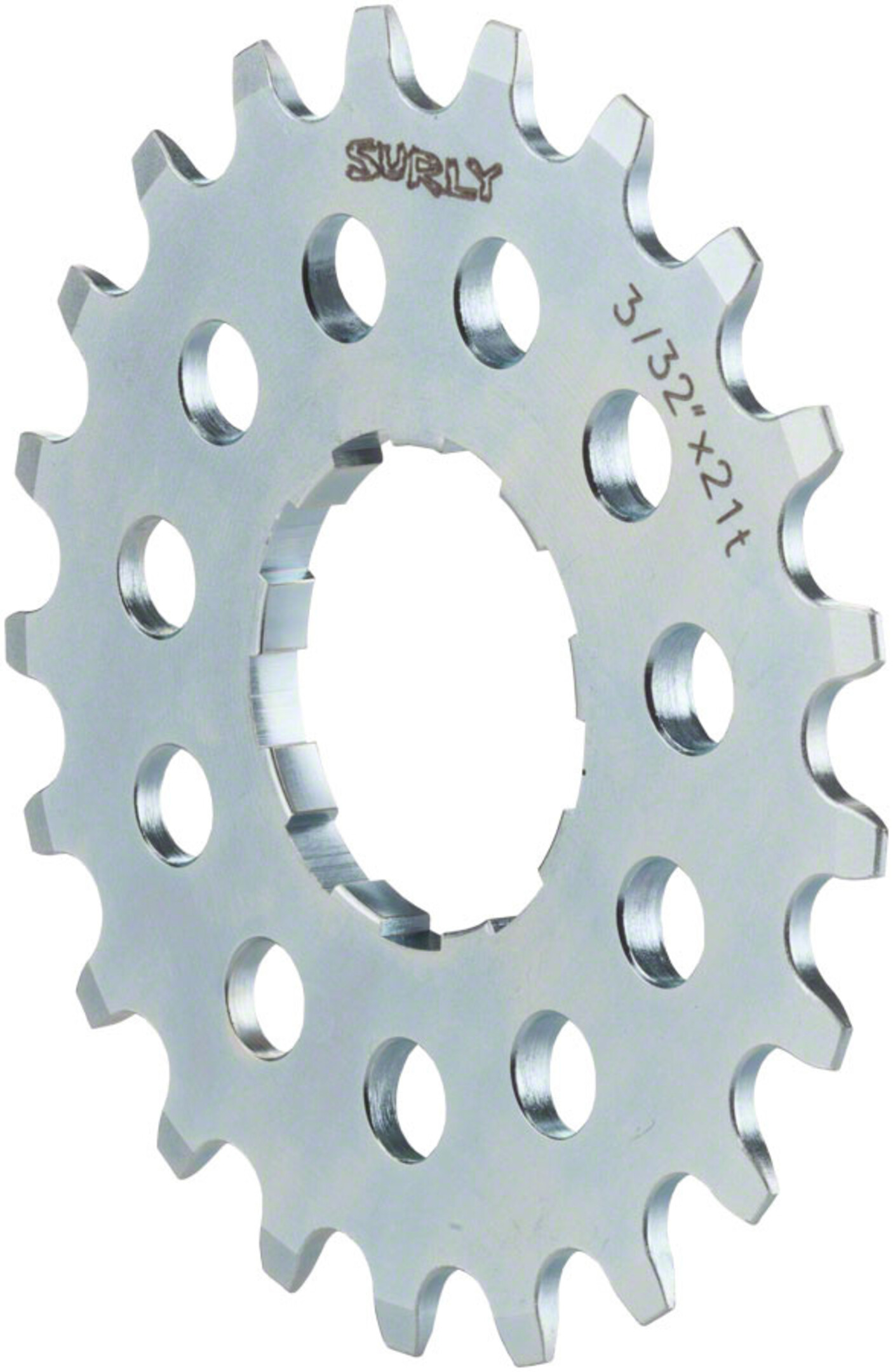 Surly Ritzel Pignone Per Mozzo Splined/Cassetta 17 Denti 3/32” - Argento Modello FW2075