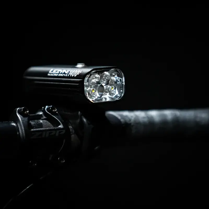 Lezyne Macro Drive 1400+ Front Light - Black - Bike and Brew