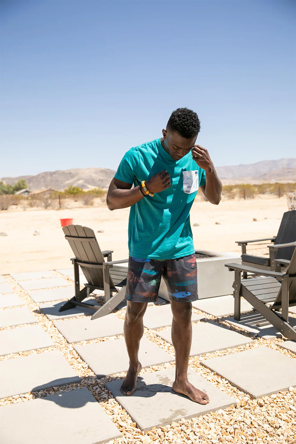 KAVU Pop Pocketo T Shirt - Paddle Falls