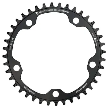 WOLFTOOTH COMPONENTS 130 BCD 5 Bolt 40 Tooth Chainring Compatible w/ SRAM Flattop