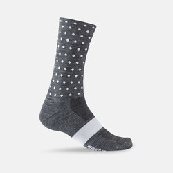 GIRO Merino Seasonal Sock - Charcoal/Dots