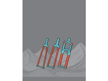 RideWrap Covered Fork Protection Kit Collective Series Road and Gravel - Clear Matte Finish