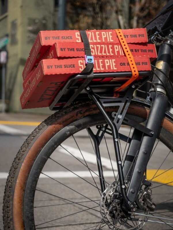Old Man Mountain Pizza Rack (w/ 3 pack mounts on uprights) - Bike