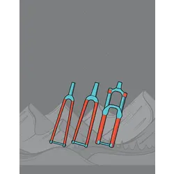 RideWRAP Covered Fork Protection Kit Collective Series Road and Gravel - Clear Gloss Finish