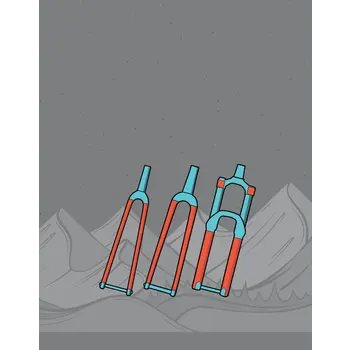 RideWRAP Covered Fork Protection Kit Collective Series Road and Gravel - Clear Gloss Finish