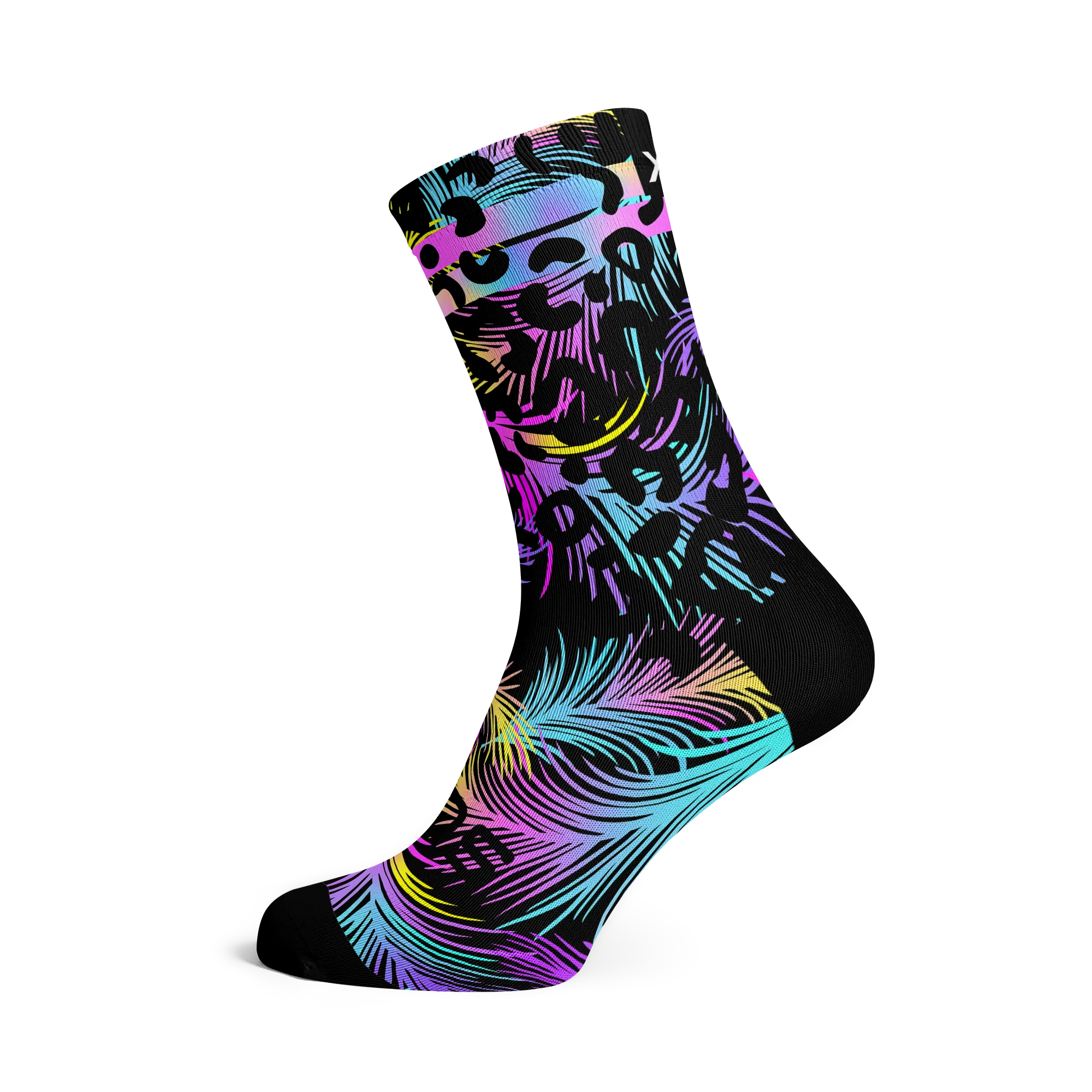 SOX Pastel Black Crew Sock