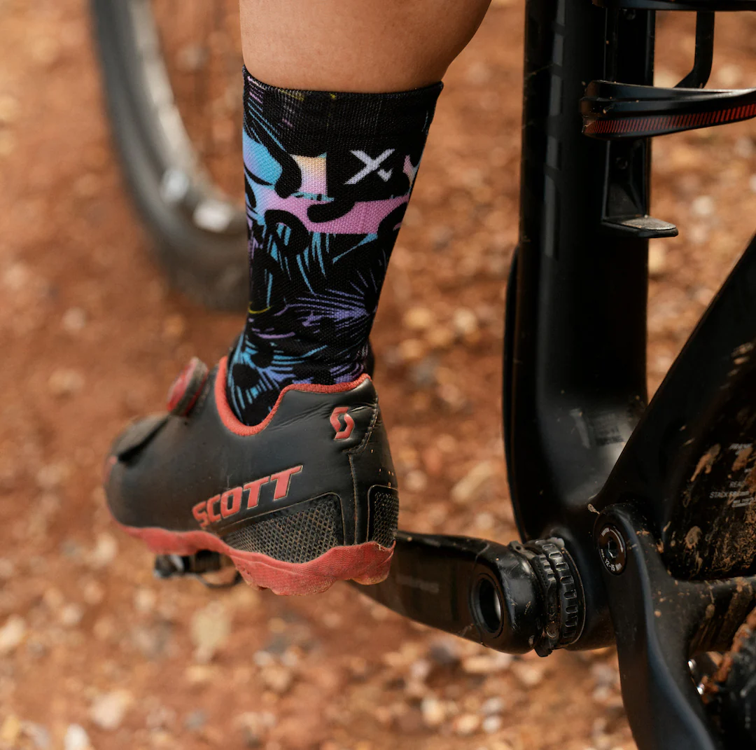SOX Pastel Black Crew Sock