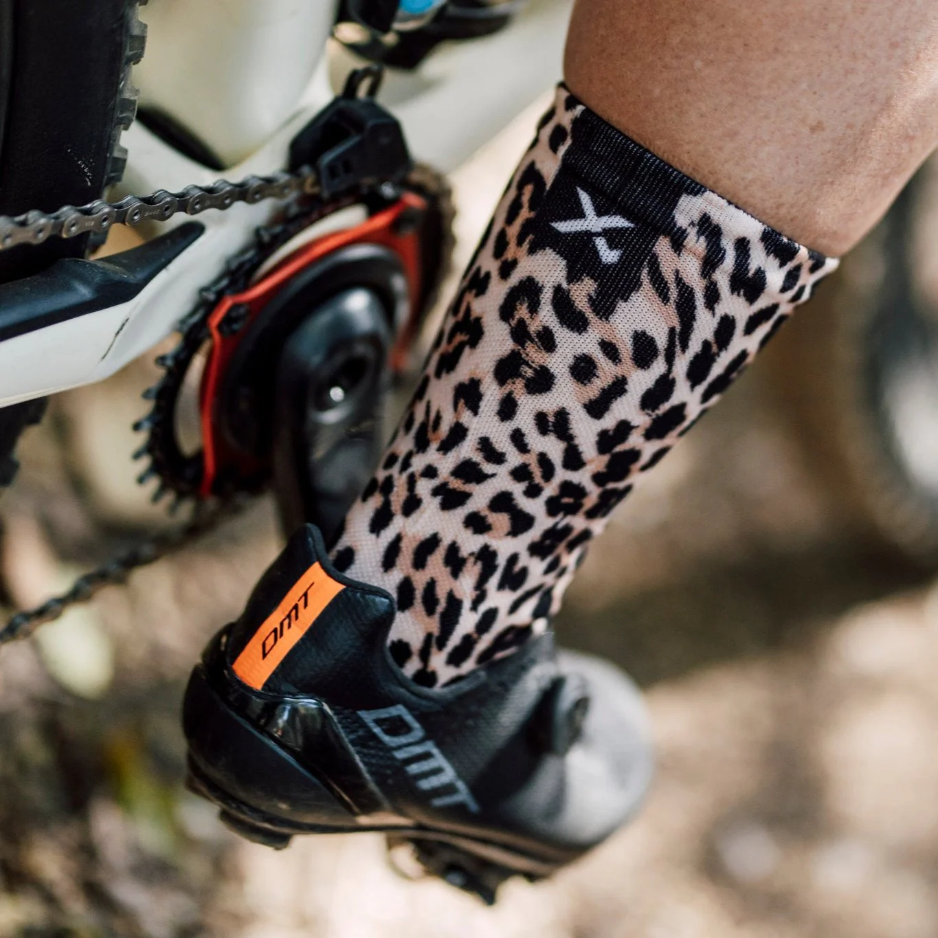 Sox Golden Leopard Crew Sock