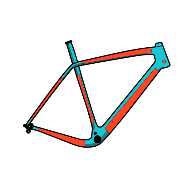 RideWrap Covered Frame Protection Kit, Collective Series, Road & Gravel Frames - Clear Gloss Finish