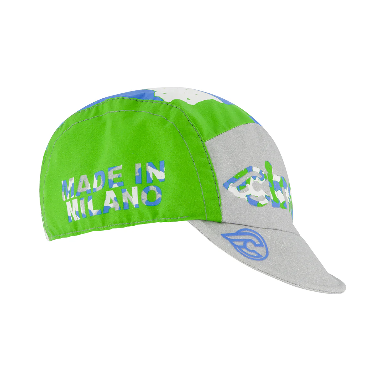Cinelli Explorer Global Cycling Green and Blue Cycling Cap - Bike
