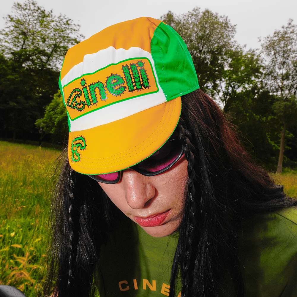 CINELLI Explorer Cactus Yellow and White Cycling Cap