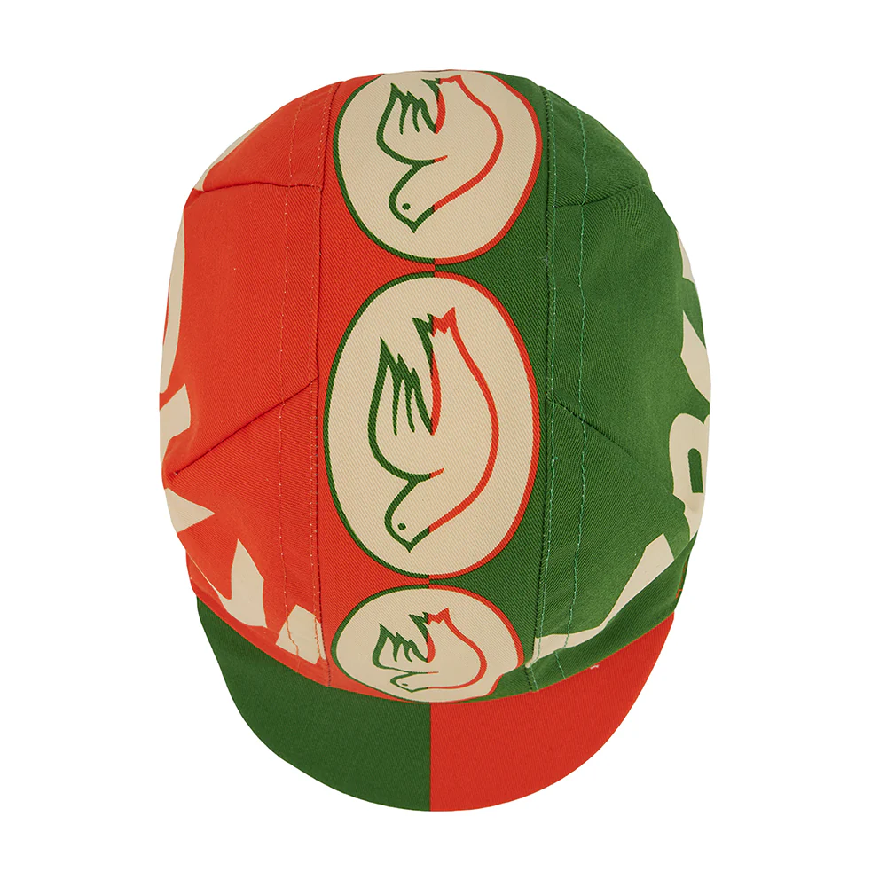 CINELLI Columbus Green and Red Box Cycling Cap