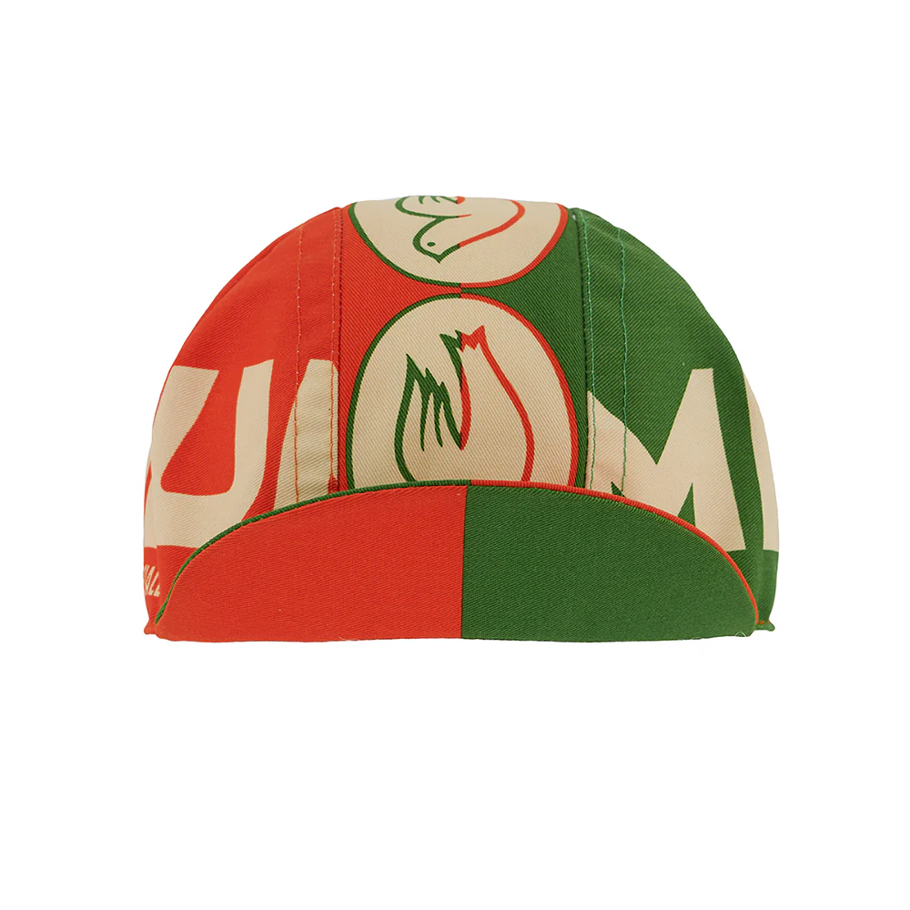 CINELLI Columbus Green and Red Box Cycling Cap