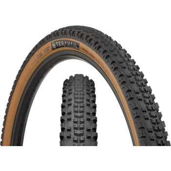 TERAVAIL Ehline Tire - 27.5 x 2.3 Tubeless Folding Light and Supple - Tan