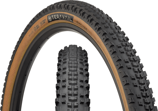 TERAVAIL Ehline Tire - 29 x 2.3 Tubeless Folding Light and Supple - Tan