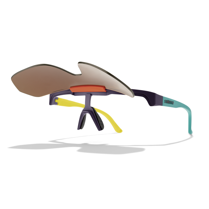 SMITH XC Matte Purple / Cinder / Hi Viz / Opal + ChromaPop Opal Mirror Lens
