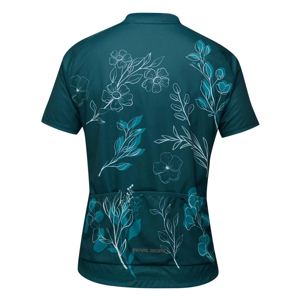 PEARL IZUMI Women's Dark Sea/SS Wildflower Classic Jersey