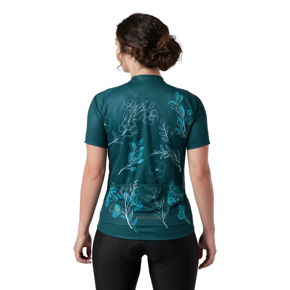 PEARL IZUMI Women's Dark Sea/SS Wildflower Classic Jersey