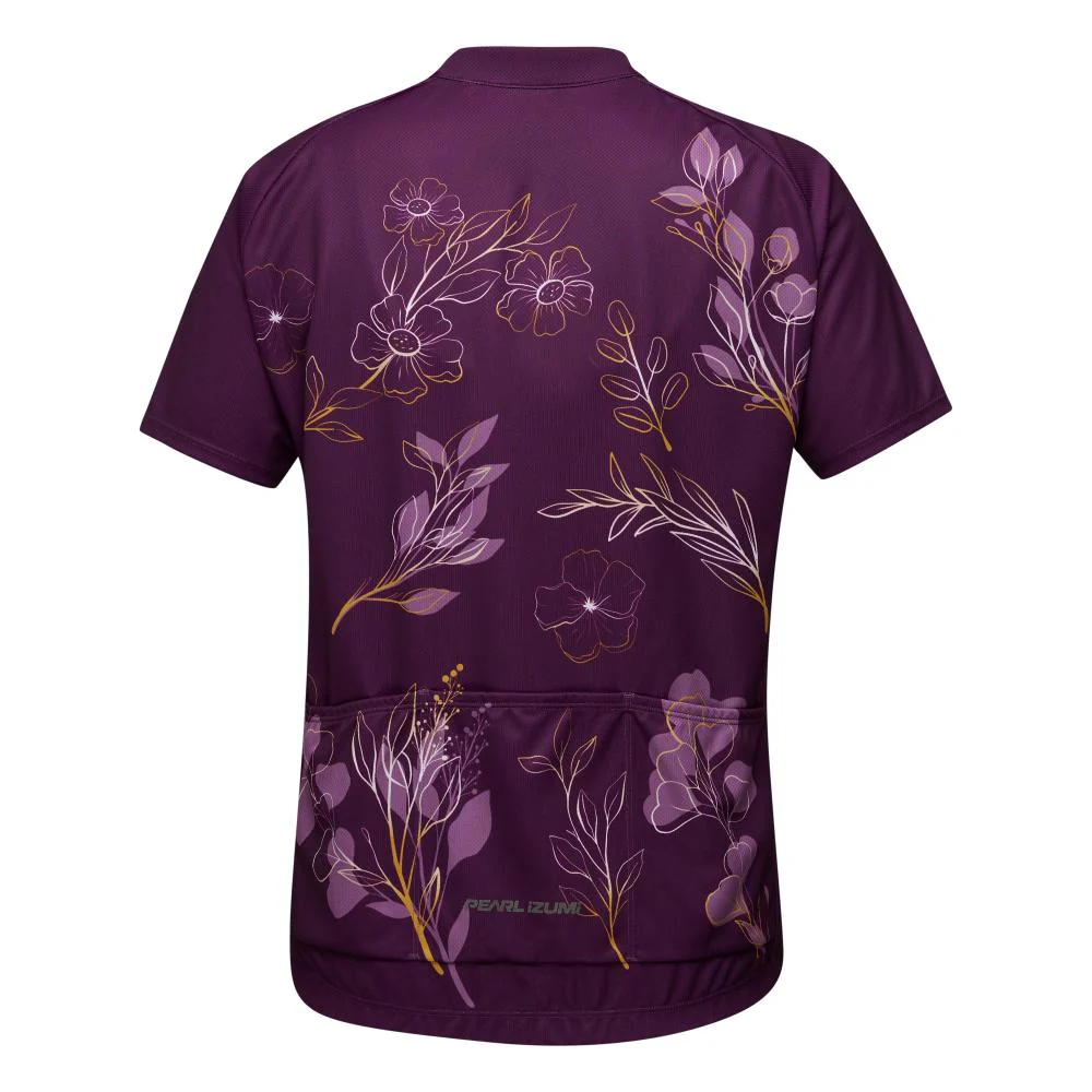 PEARL IZUMI Women's Dark Violet/Gold Wildflower Classic Jersey