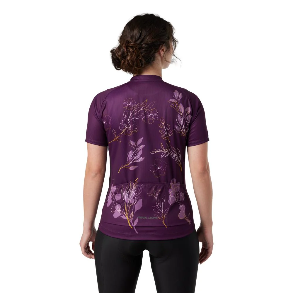 PEARL IZUMI Women's Dark Violet/Gold Wildflower Classic Jersey