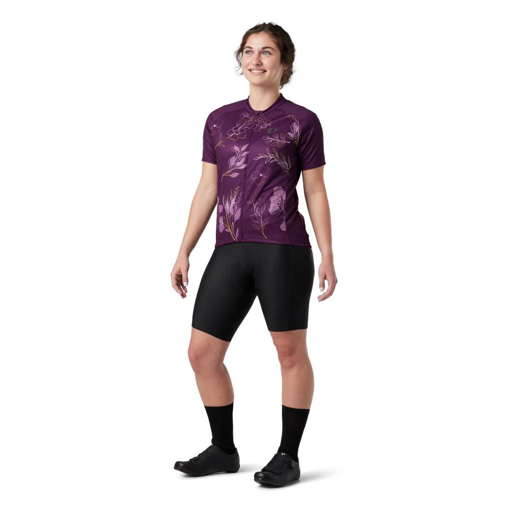 PEARL IZUMI Women's Dark Violet/Gold Wildflower Classic Jersey