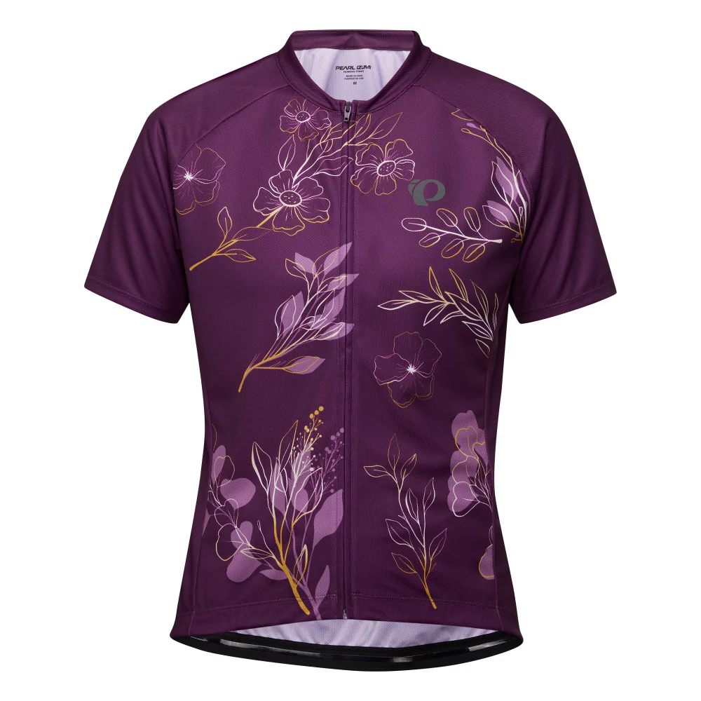 PEARL IZUMI Women's Dark Violet/Gold Wildflower Classic Jersey