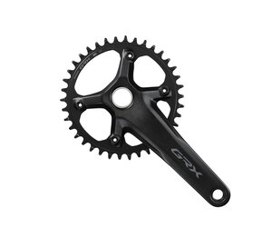 Shimano GRX FC-RX610-1 Crankset - 170mm 40 Tooth 12-Speed 24mm