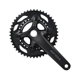 SHIMANO GRX FC-RX610-2 Crankset - 170mm 46-30 Tooth 12-Speed 24mm Spindle 110 BCD