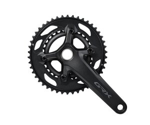 Shimano GRX FC-RX610-2 Crankset - 170mm 46-30 Tooth 12-Speed 24mm