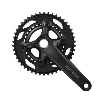 SHIMANO GRX FC-RX610-2 Crankset - 170mm 46-30 Tooth 12-Speed 24mm Spindle 110 BCD