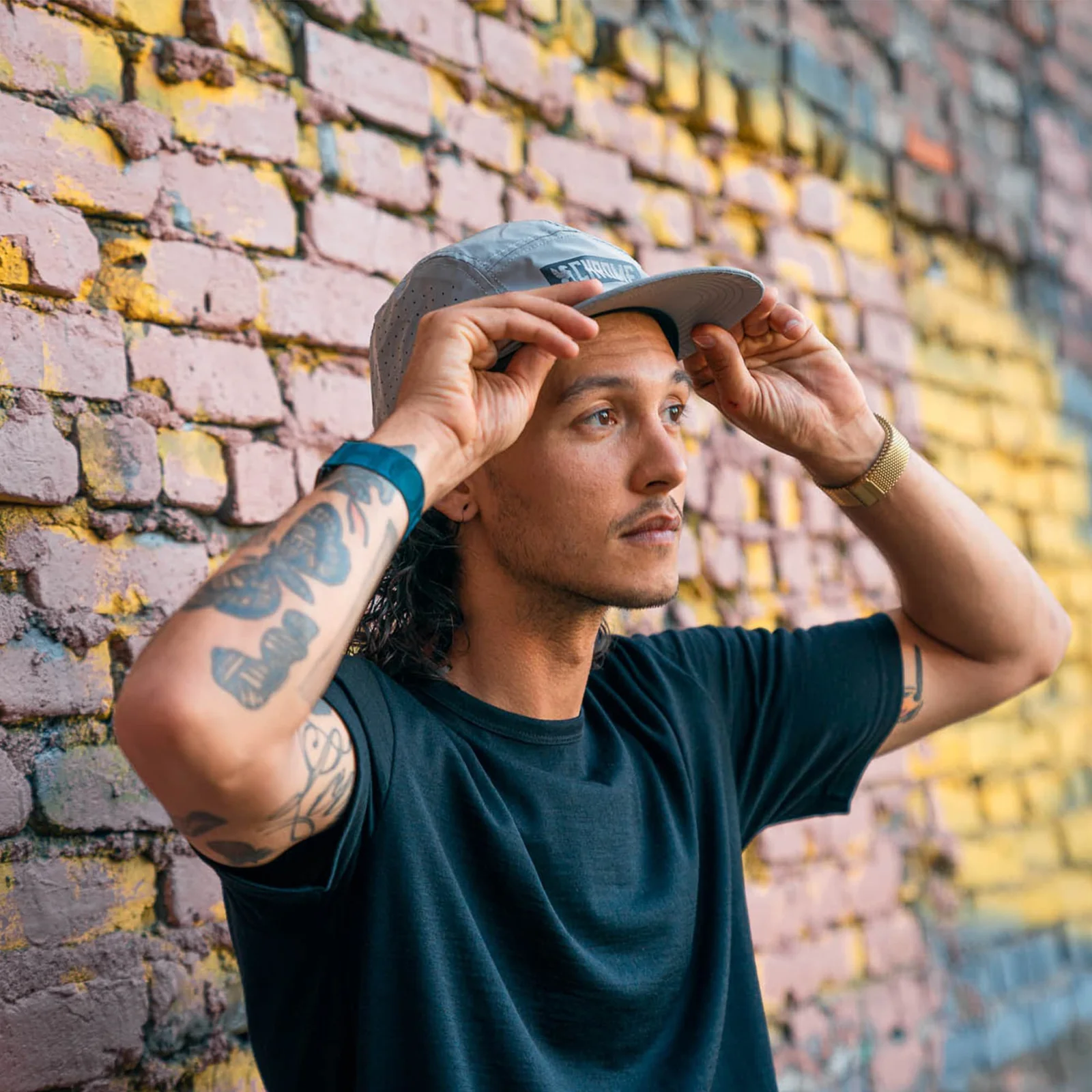 CHROME INDUSTRIES Black 5 Panel Hat