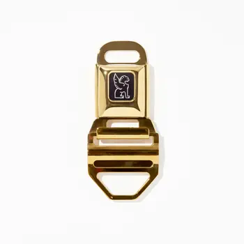 Chrome Large Seatbelt Buckle - Gold