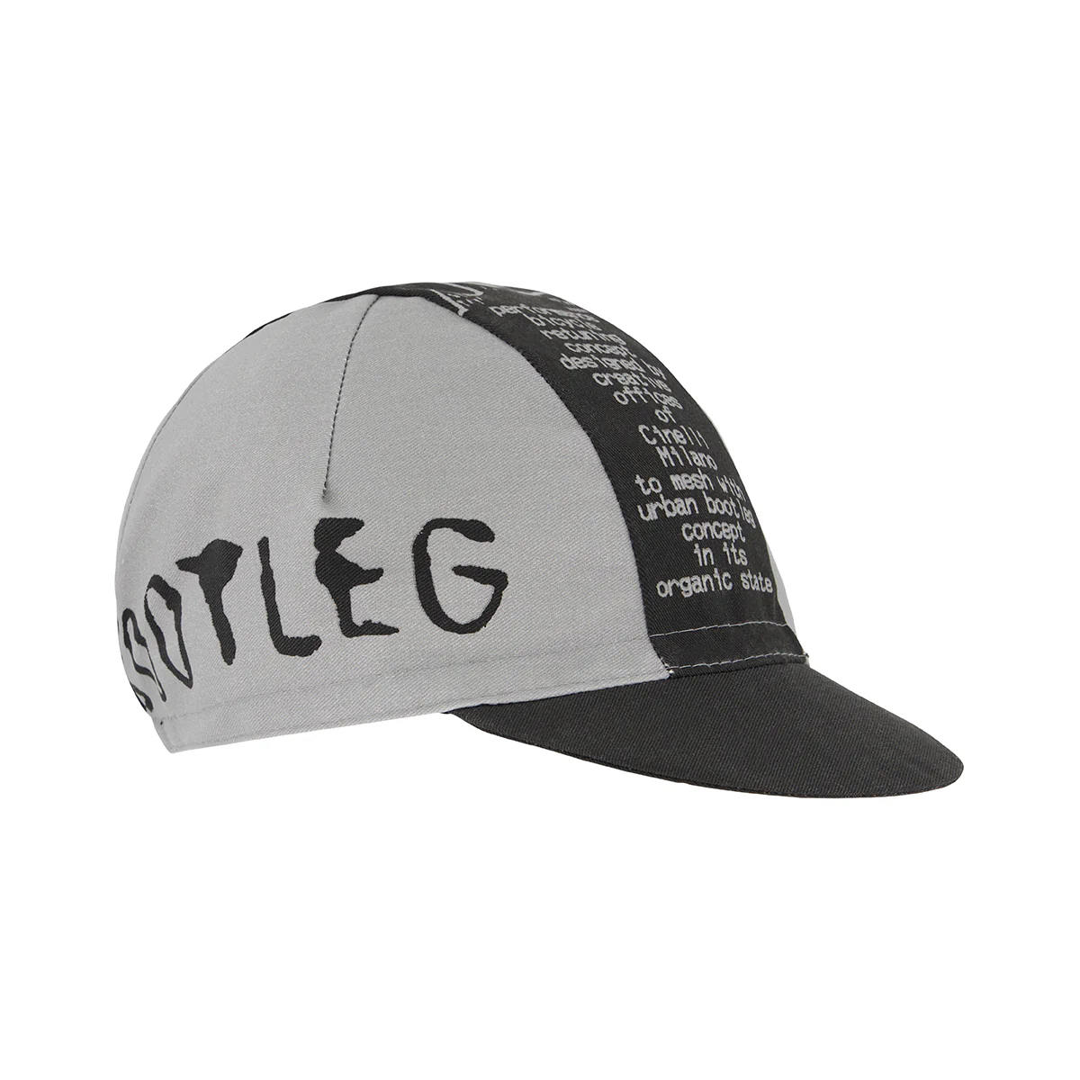 CINELLI Bootleg Silver & Black Cycling Cap